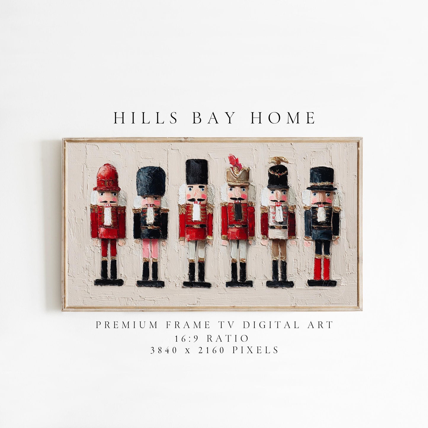 Nutcracker Tv Art, Digital Download Art for Frame Tv, Winter Tv Art, Christmas Tv Art, Painting Frame Tv Art