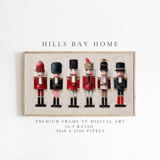 Nutcracker Tv Art, Digital Download Art for Frame Tv, Winter Tv Art, Christmas Tv Art, Painting Frame Tv Art