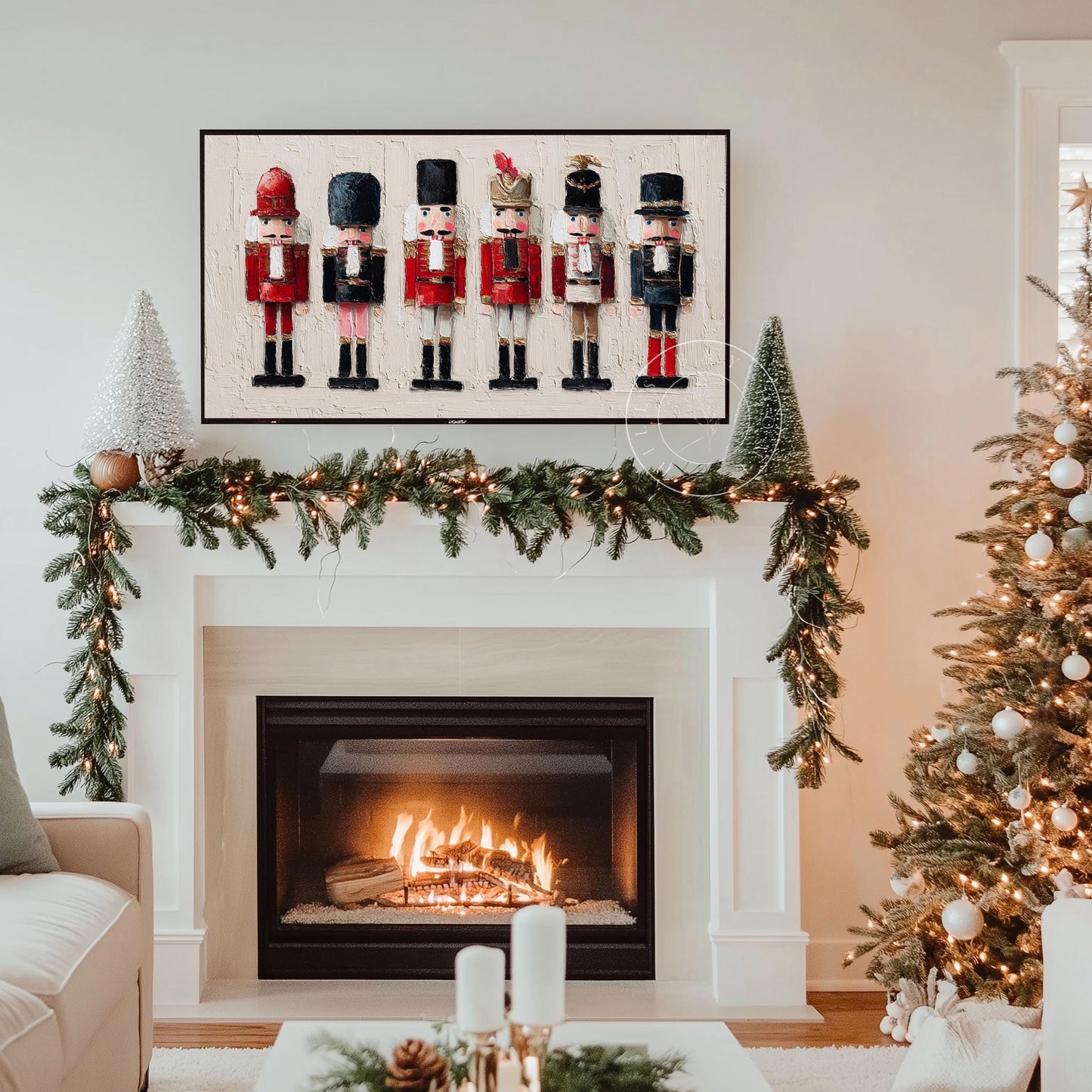 Nutcracker Tv Art, Digital Download Art for Frame Tv, Winter Tv Art, Christmas Tv Art, Painting Frame Tv Art