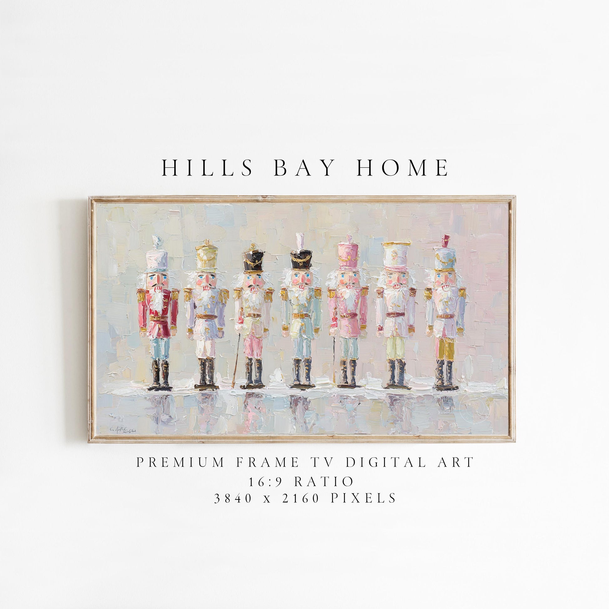 Nutcracker Tv Art, Digital Download Art for Frame Tv, Winter Tv Art, Christmas Tv Art, Painting Frame Tv Art