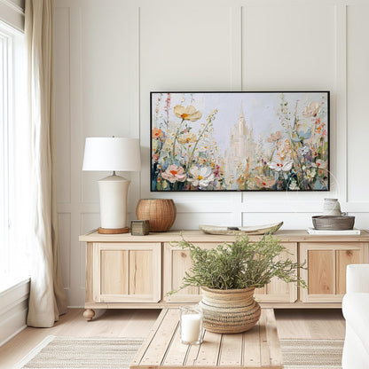 Castle Frame Tv Art, Digital Download Art for Frame Tv, Magical Tv Art, Princess Frame Tv Art, Fantasy Tv Art, Castle Painting