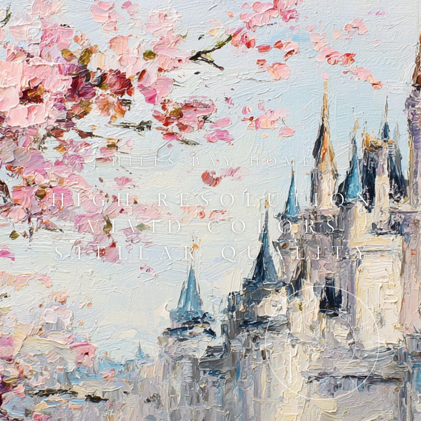 Castle Frame Tv Art, Digital Download Art for Frame Tv, Magical Tv Art, Princess Frame Tv Art, Fantasy Tv Art, Castle Painting