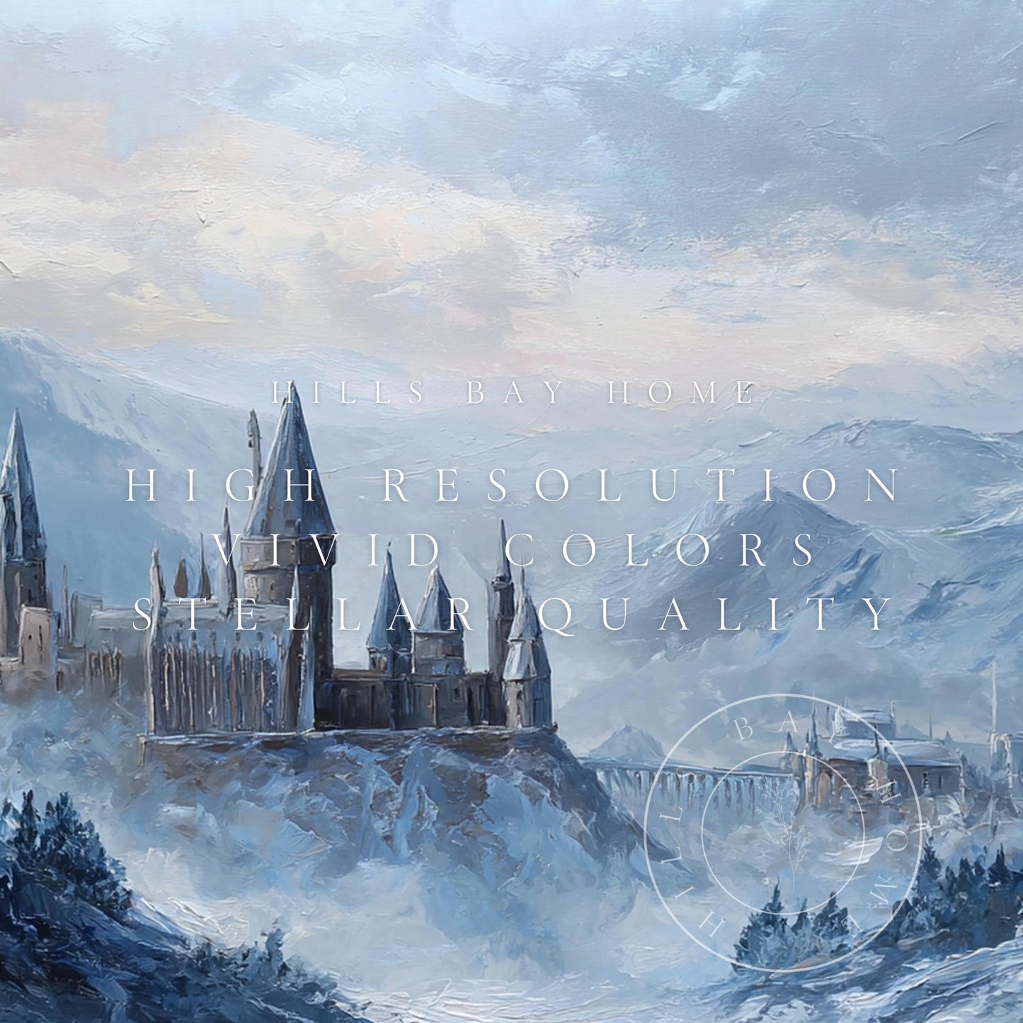Wizard Castle Frame Tv Art, Digital Download Art for Frame Tv, Magical Tv Art, Wizard School Frame Tv Art, Fantasy Tv Art, Castle Painting
