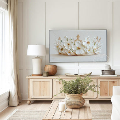 Floral Crown Frame Tv Art, Digital Download Art for Frame Tv, Magical Tv Art, Princess Frame Tv Art, Tiara Tv Art