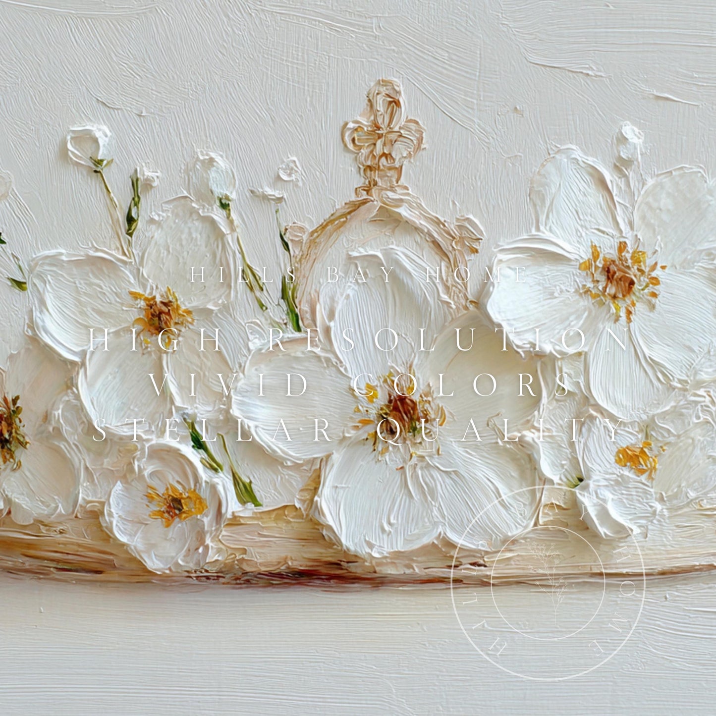 Floral Crown Frame Tv Art, Digital Download Art for Frame Tv, Magical Tv Art, Princess Frame Tv Art, Tiara Tv Art