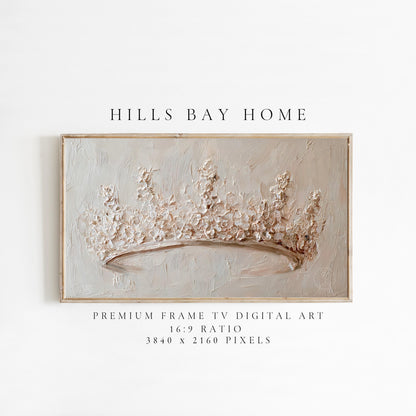 Crown Frame Tv Art, Digital Download Art for Frame Tv, Magical Tv Art, Princess Frame Tv Art, Tiara Tv Art, Bridal Tv Art