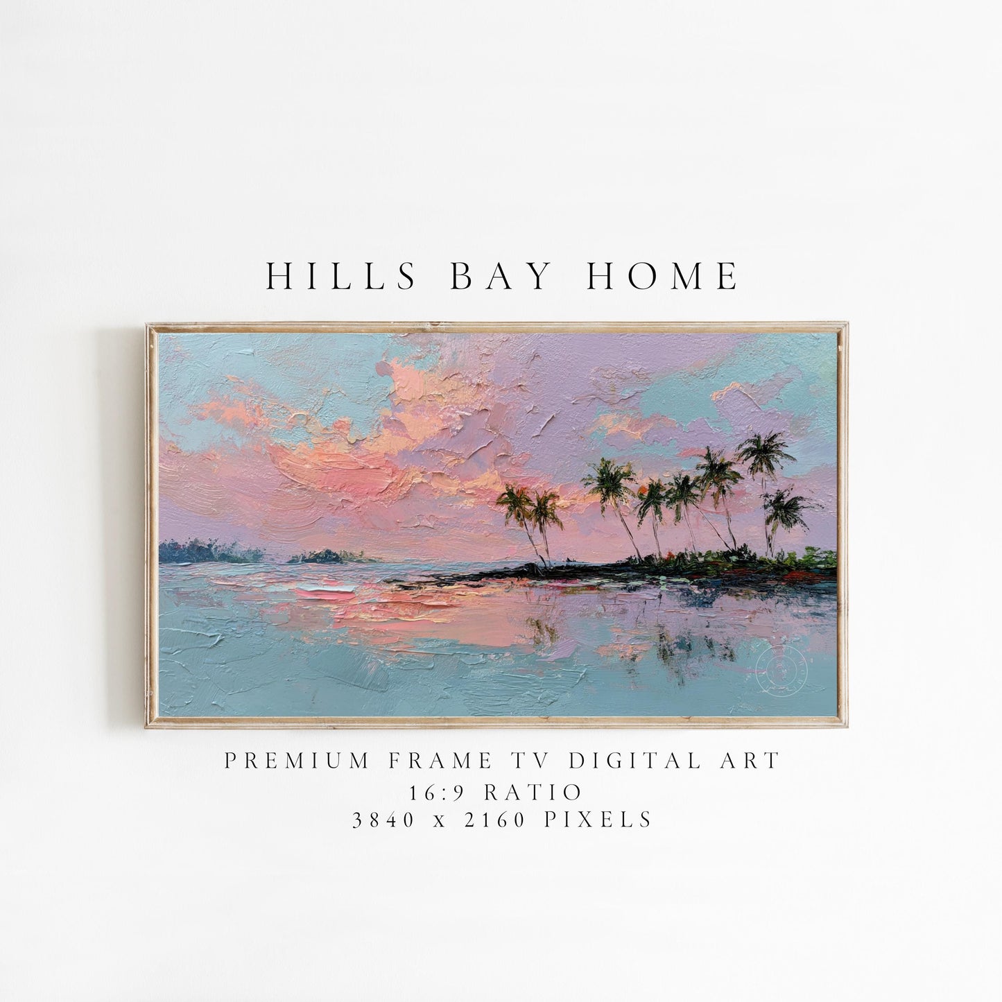 Beach Frame Tv Art, Digital Download Art for Frame Tv, Sunset Tv Art, Coastal Frame Tv Art, Ocean Tv Art