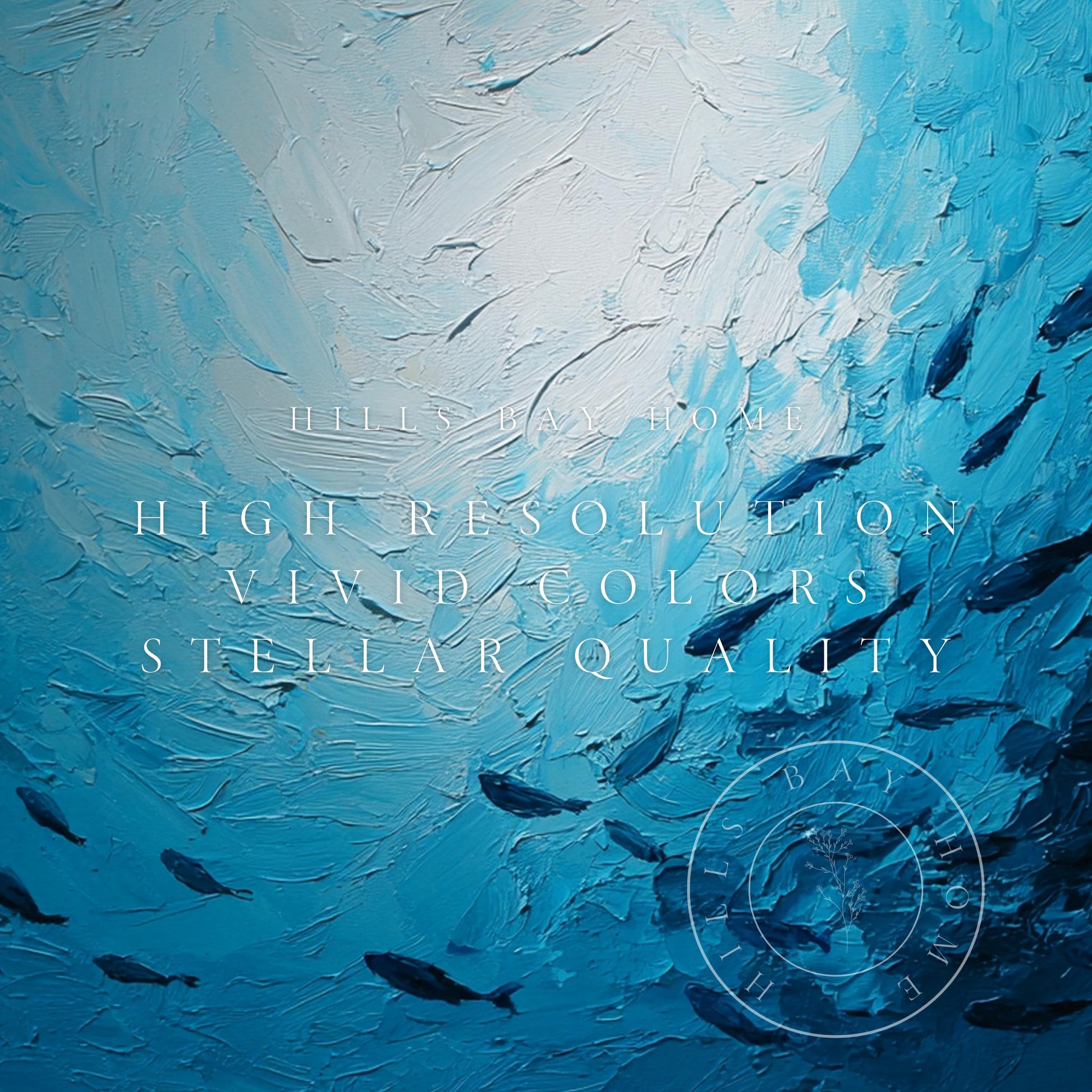 Ocean Frame Tv Art, Digital Download Art for Frame Tv, Underwater Tv Art, Coastal Tv Art, Oil Painting Frame Tv Art, Fish Tv Art