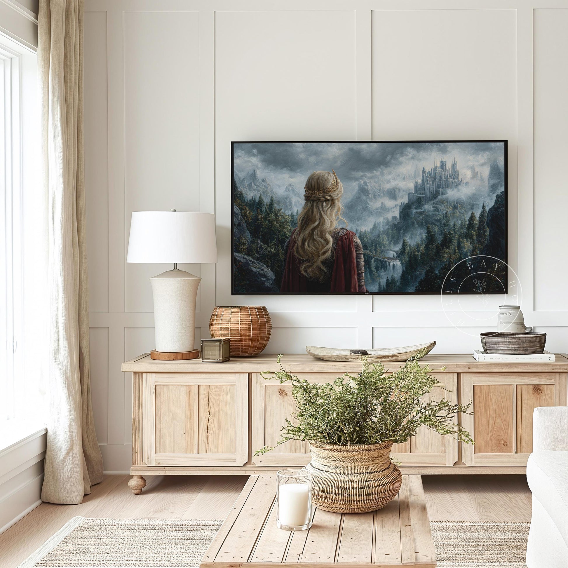 Fantasy Frame Tv Art, Digital Download Art for Frame Tv, Magical Tv Art, Fantasy Book Frame Tv Art, Kingdom Tv Art