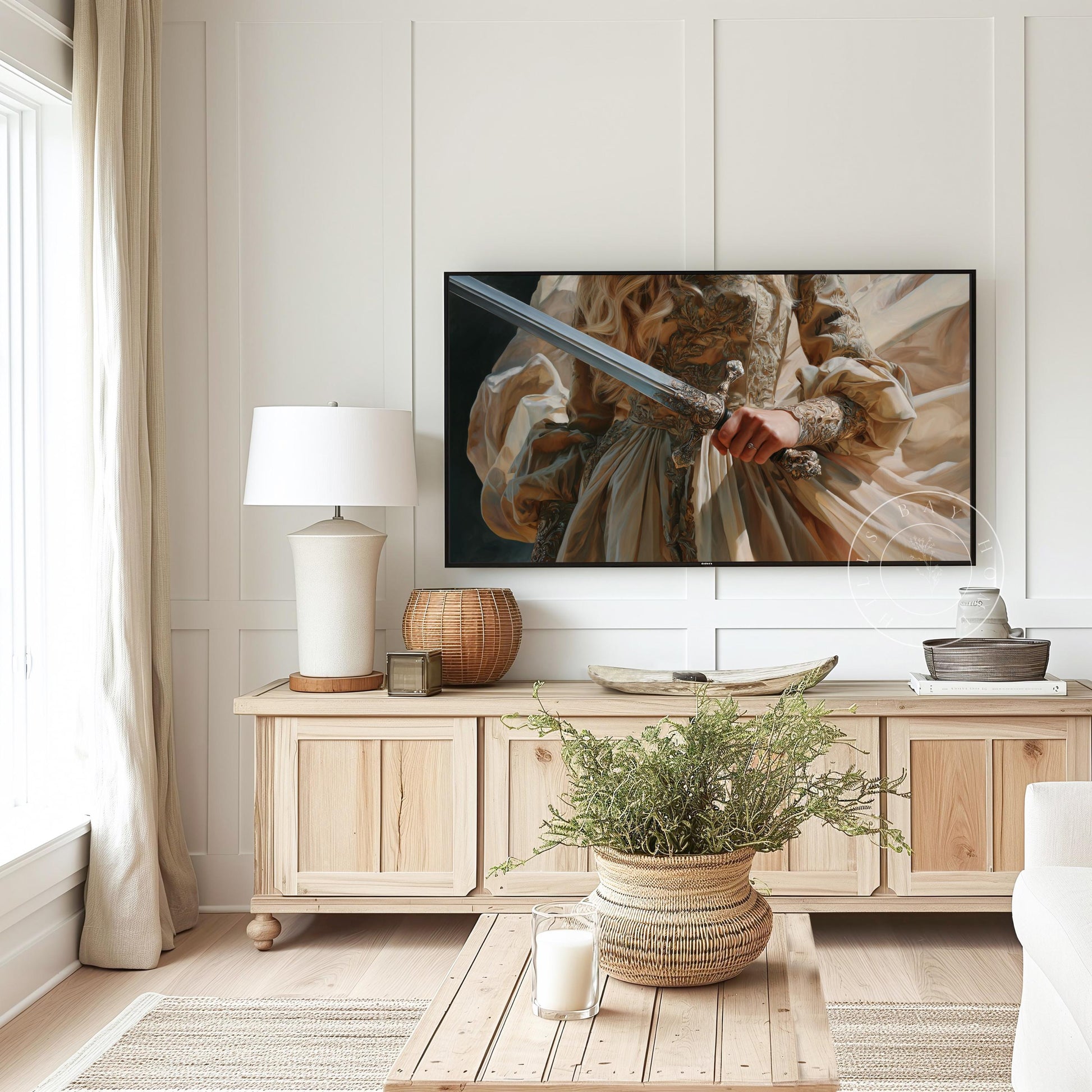Fantasy Frame Tv Art, Digital Download Art for Frame Tv, Warrior Princess Tv Art, Fantasy Book Frame Tv Art, Kingdom Tv Art