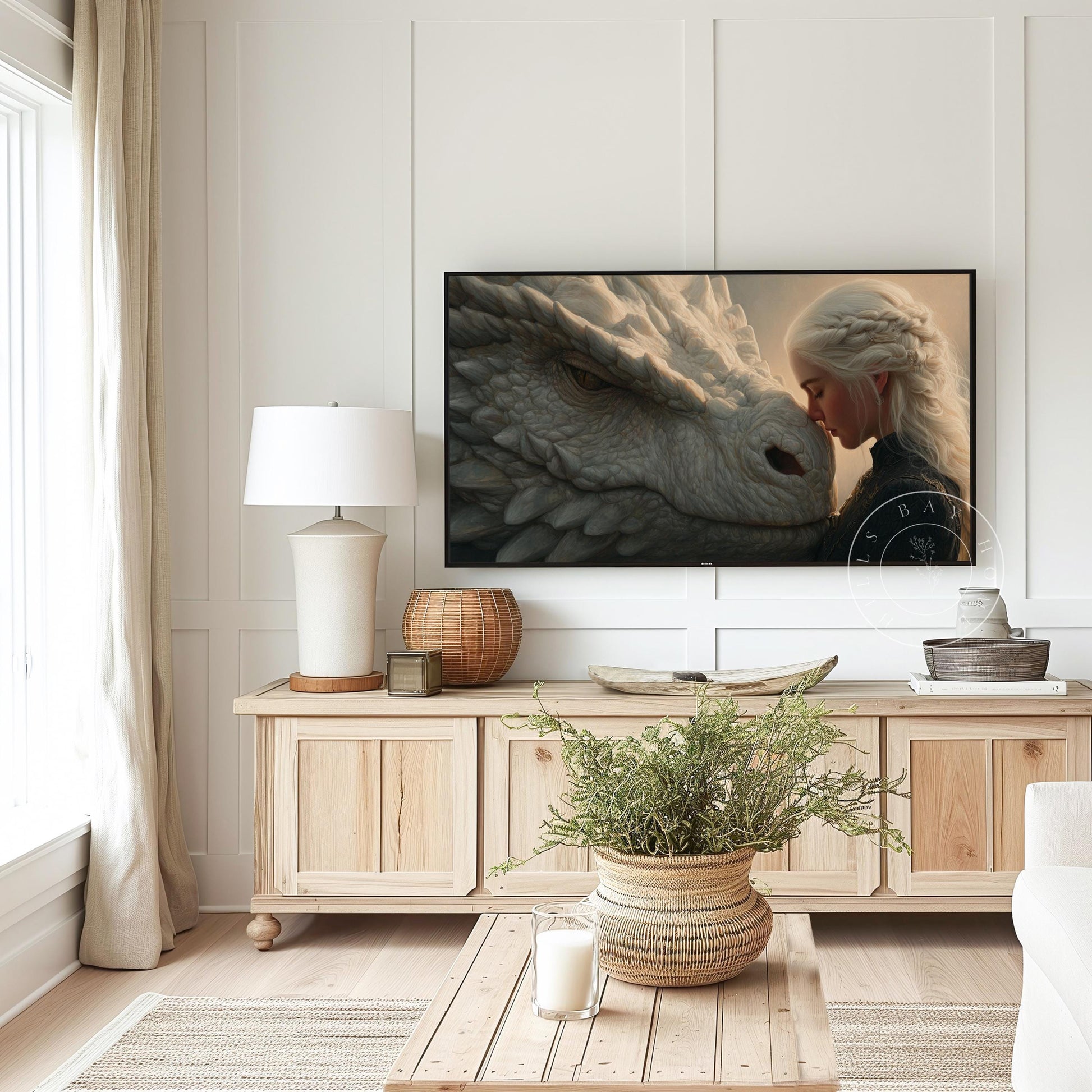 Dragon Frame Tv Art, Digital Download Art for Frame Tv, Dragon Rider Tv Art, Fantasy Book Frame Tv Art, Fantasy Tv Art