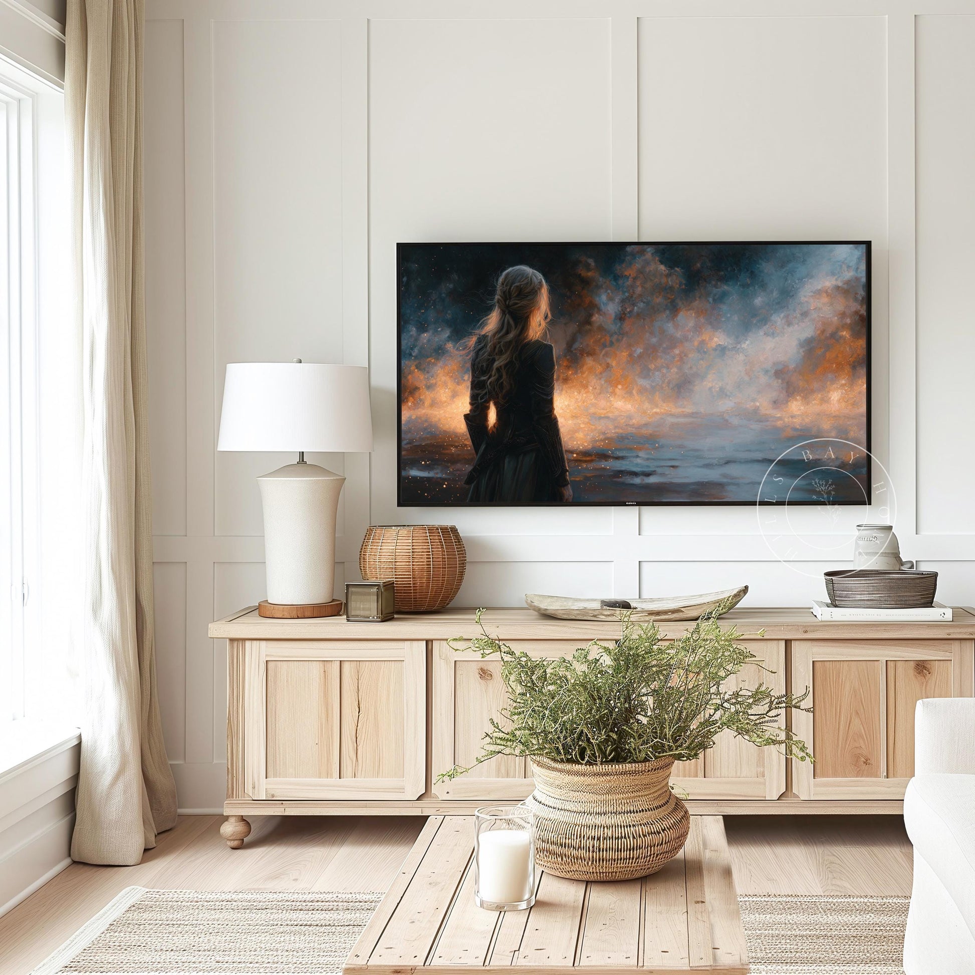Fantasy Frame Tv Art, Digital Download Art for Frame Tv, Warrior Princess Tv Art, Fantasy Book Frame Tv Art, Kingdom Tv Art