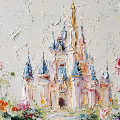 Castle Frame Tv Art, Digital Download Art for Frame Tv, Magical Tv Art, Princess Frame Tv Art, Fantasy Tv Art, Castle Painting
