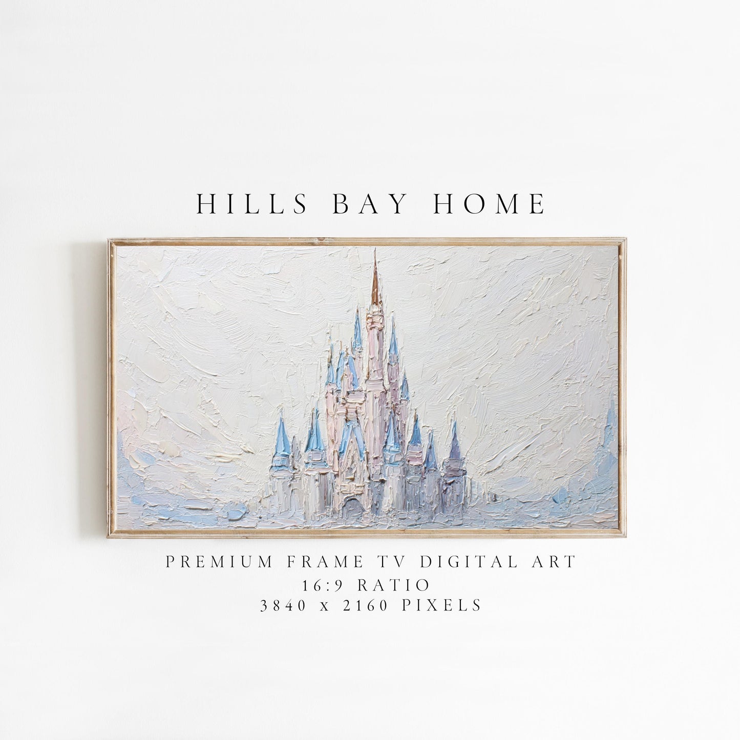 Castle Frame Tv Art, Digital Download Art for Frame Tv, Magical Tv Art, Princess Frame Tv Art, Fantasy Tv Art, Castle Painting