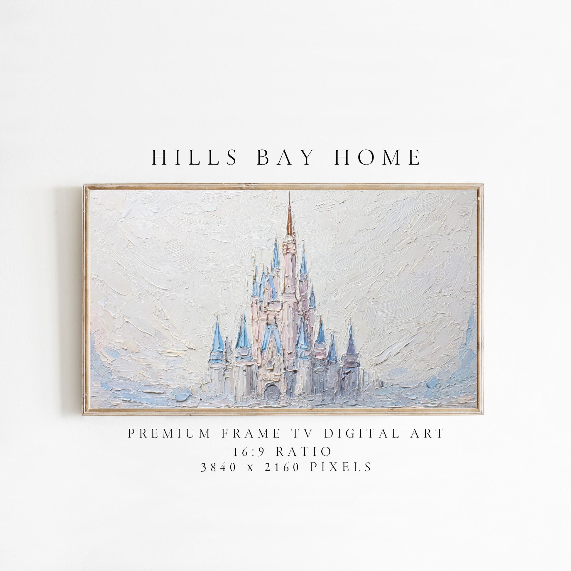 Castle Frame Tv Art, Digital Download Art for Frame Tv, Magical Tv Art, Princess Frame Tv Art, Fantasy Tv Art, Castle Painting