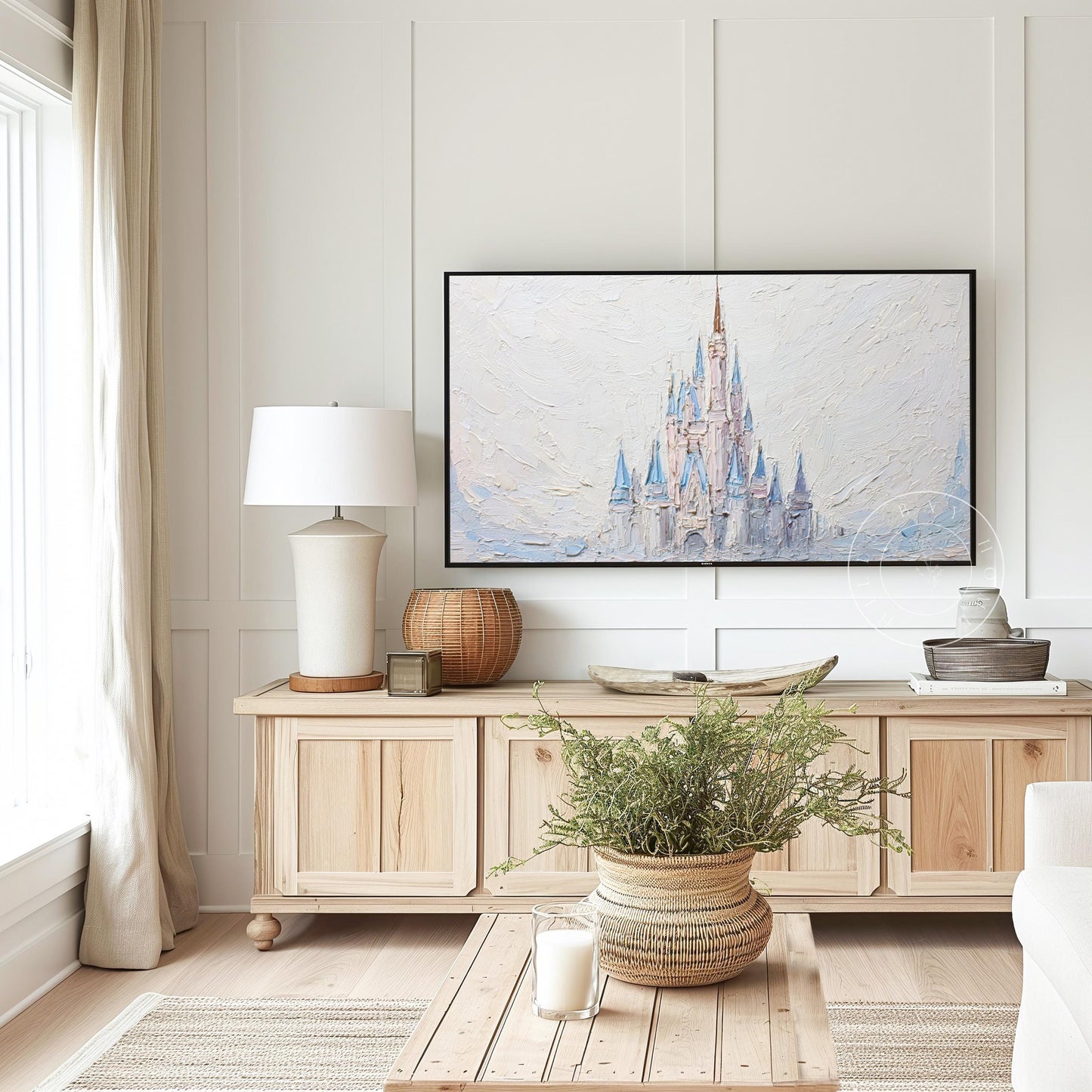 Castle Frame Tv Art, Digital Download Art for Frame Tv, Magical Tv Art, Princess Frame Tv Art, Fantasy Tv Art, Castle Painting