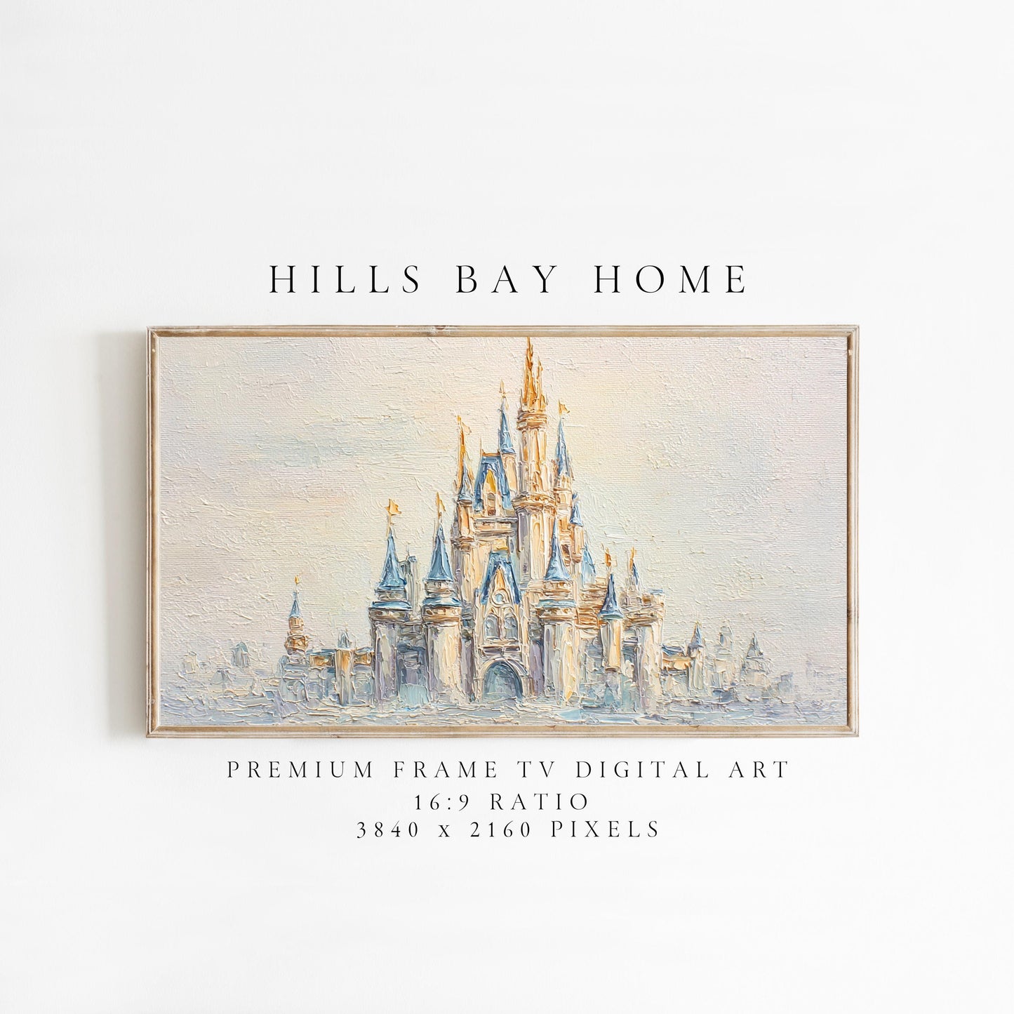 Castle Frame Tv Art, Digital Download Art for Frame Tv, Magical Tv Art, Princess Frame Tv Art, Fantasy Tv Art, Castle Painting
