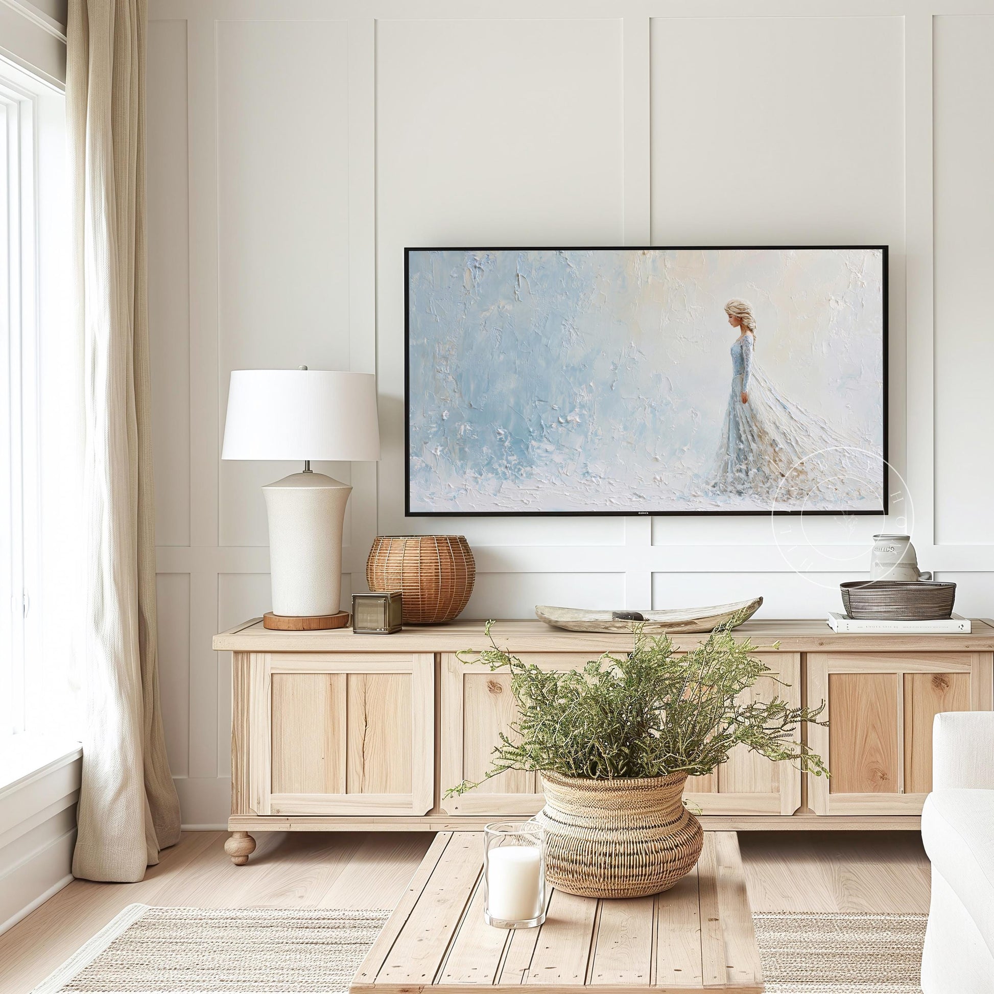 Ice Princess Frame Tv Art, Digital Download Art for Frame Tv, Magical Tv Art, Princess Frame Tv Art, Fantasy Tv Art