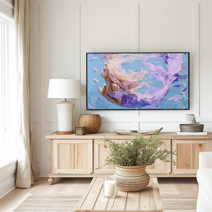 Mermaid Frame Tv Art, Digital Download Art for Frame Tv, Magical Tv Art, Coastal Frame Tv Art, Underwater Tv Art, Beach Tv Art