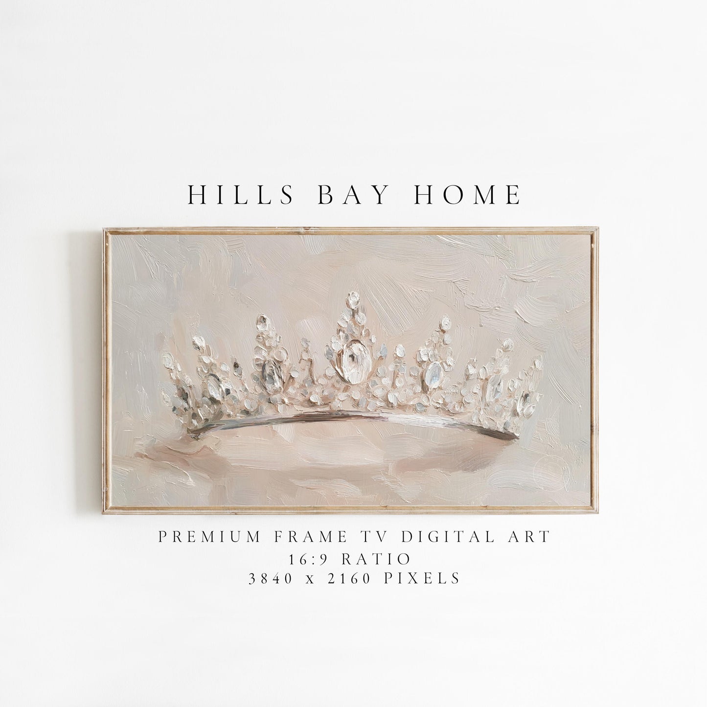 Crown Frame Tv Art, Digital Download Art for Frame Tv, Magical Tv Art, Princess Frame Tv Art, Tiara Tv Art, Bridal Tv Art