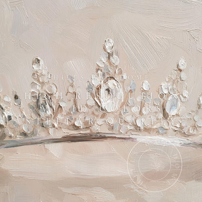 Crown Frame Tv Art, Digital Download Art for Frame Tv, Magical Tv Art, Princess Frame Tv Art, Tiara Tv Art, Bridal Tv Art