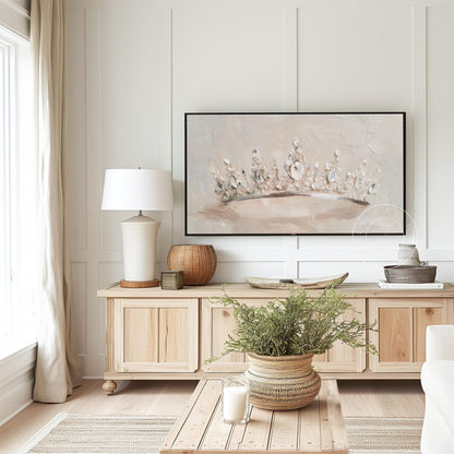 Crown Frame Tv Art, Digital Download Art for Frame Tv, Magical Tv Art, Princess Frame Tv Art, Tiara Tv Art, Bridal Tv Art