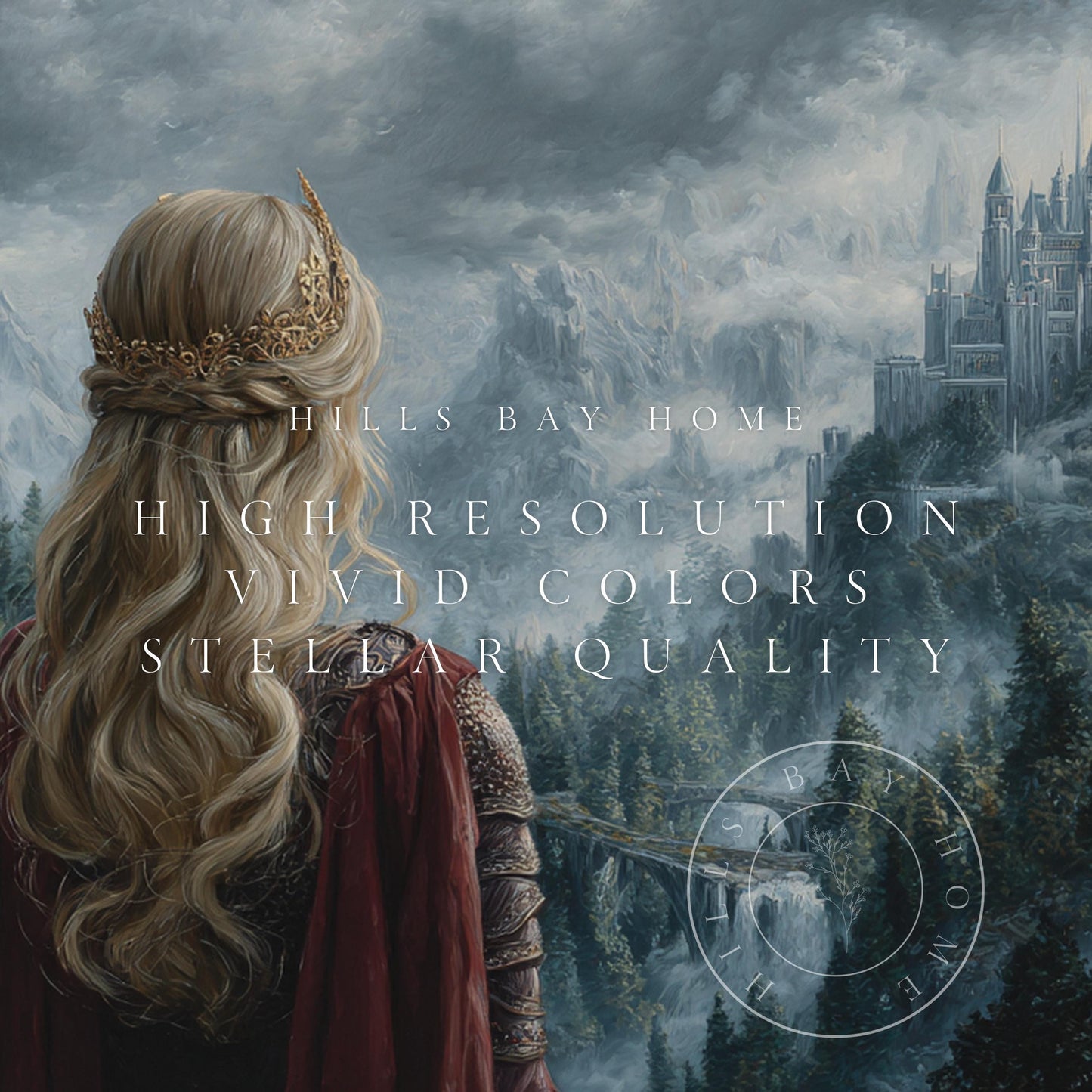 Fantasy Frame Tv Art, Digital Download Art for Frame Tv, Magical Tv Art, Fantasy Book Frame Tv Art, Kingdom Tv Art