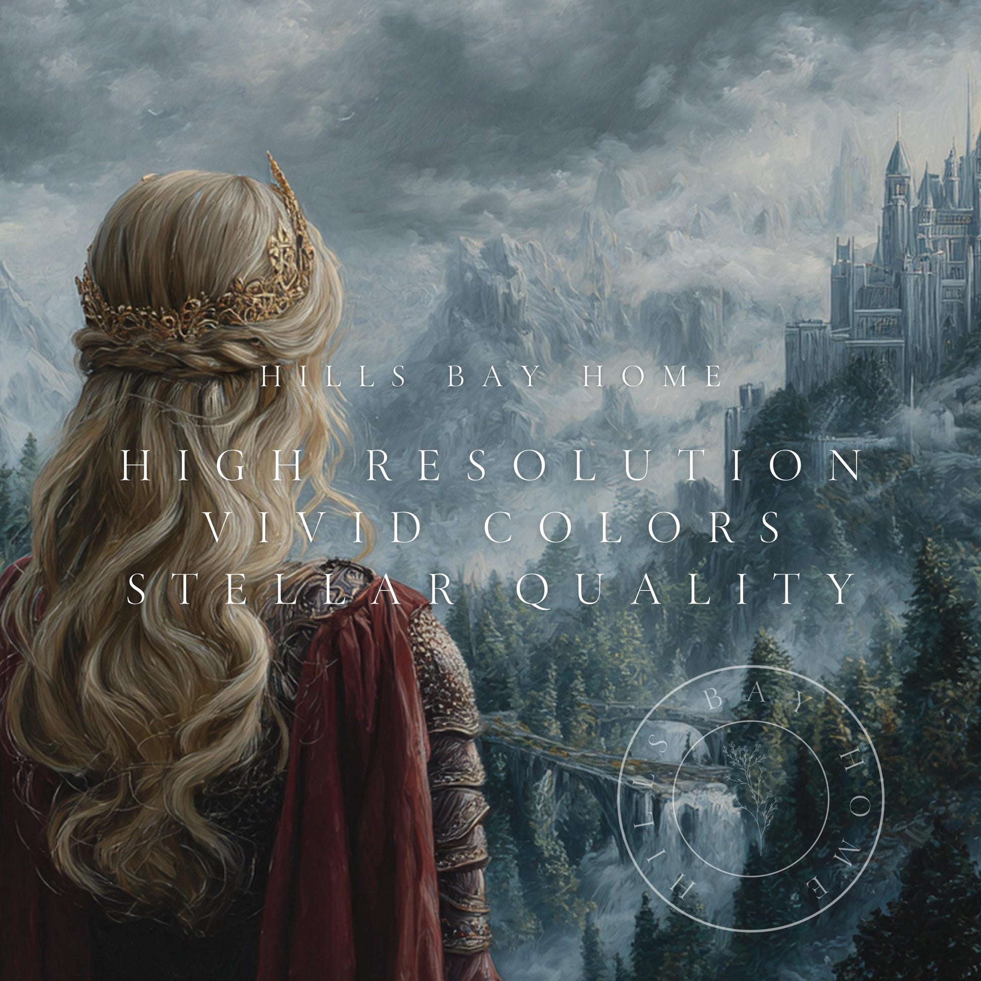 Fantasy Frame Tv Art, Digital Download Art for Frame Tv, Magical Tv Art, Fantasy Book Frame Tv Art, Kingdom Tv Art