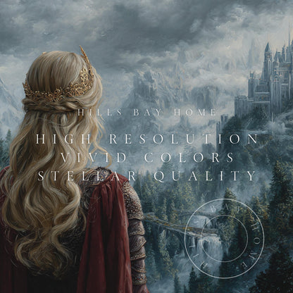Fantasy Frame Tv Art, Digital Download Art for Frame Tv, Magical Tv Art, Fantasy Book Frame Tv Art, Kingdom Tv Art