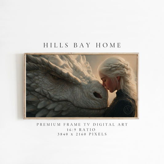 Dragon Frame Tv Art, Digital Download Art for Frame Tv, Dragon Rider Tv Art, Fantasy Book Frame Tv Art, Fantasy Tv Art