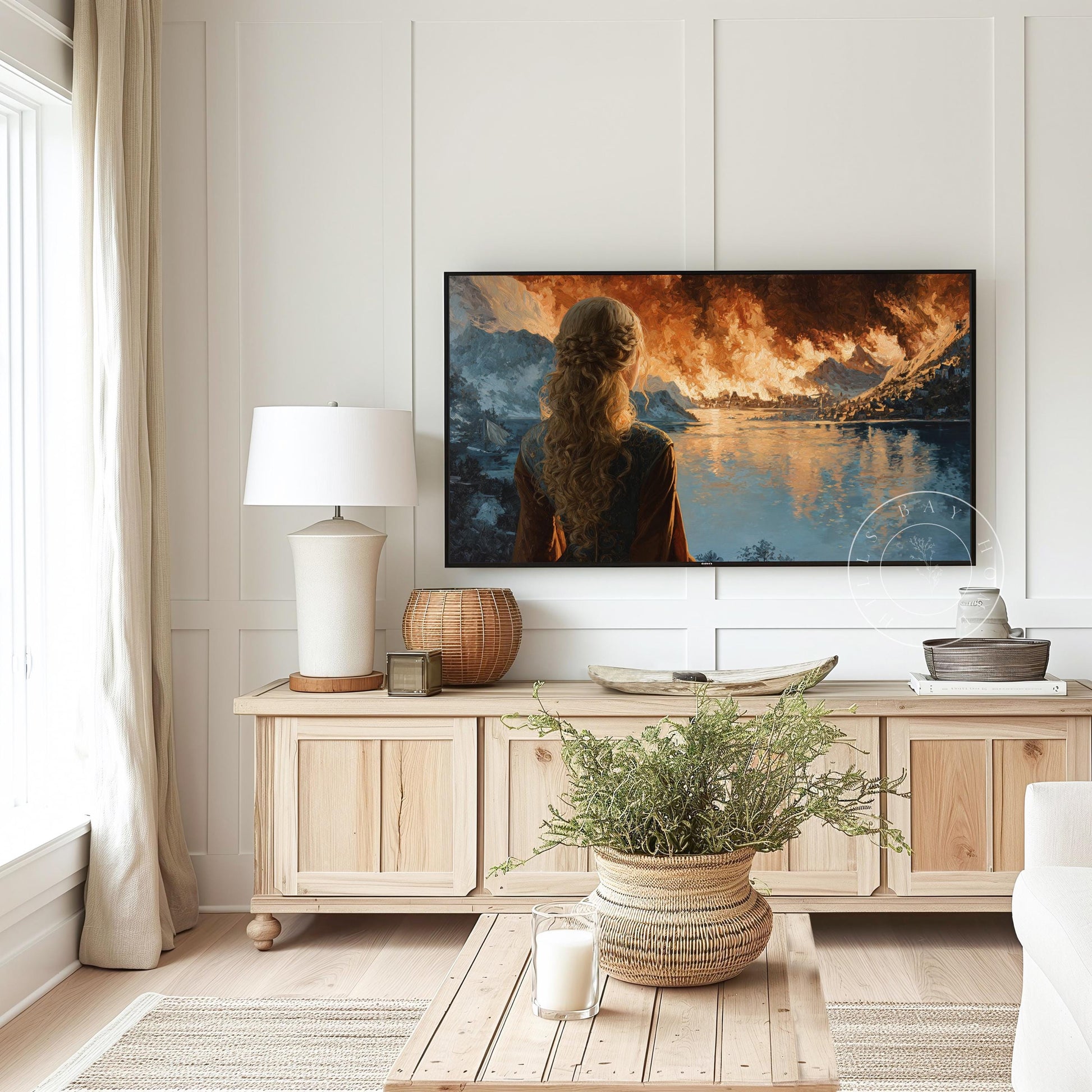 Fantasy Frame Tv Art, Digital Download Art for Frame Tv, Warrior Princess Tv Art, Fantasy Book Frame Tv Art, Kingdom Tv Art